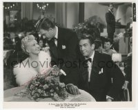 3f0534 BETTY GRABLE signed 7.75x9.75 still 1951 with Eddie Albert & Carey in Meet Me After the Show!