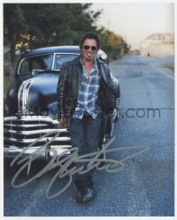 3f0978 BRUCE SPRINGSTEEN signed color 8x10 REPRO still 2000s full-length smiling portrait by car!