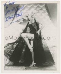 3f1006 DIANA DORS signed 8x10 REPRO still 1957 full-length in sexy lace lingerie in Unholy Wife!