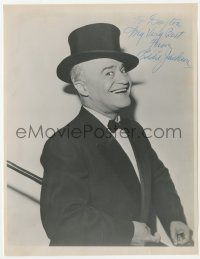 3f0581 EDDIE JACKSON signed 8x10 still 1940s great smiling portrait in tuxedo, top hat & cane!