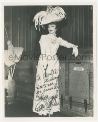 3f1022 EVE ARDEN signed 8x10 REPRO still 1980s full-length in costume standing by a bin for oats!