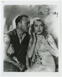3f1024 FAY WRAY signed 8x10 REPRO still 1980s scared portrait w/Robert Armstrong from King Kong!