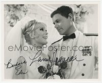 3f0609 I DREAM OF JEANNIE signed TV 8x10 still 1969 by BOTH Barbara Eden AND Larry Hagman, Wedding!