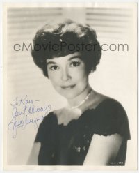 3f0623 JANE WYMAN signed deluxe 8x10 still 1962 head & shoulders portrait with different hair!