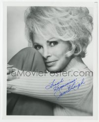 3f1051 JANET LEIGH signed 8x10 REPRO still 1980s wonderful close portrait later in her career!