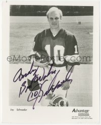 3f0626 JAY SCHROEDER signed 8x10 publicity still 1980s the Washington Redskins pro football player!
