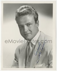 3f0636 JOHN ERICSON signed 8x10 still 1950s great head & shoulders studio portrait at MGM!