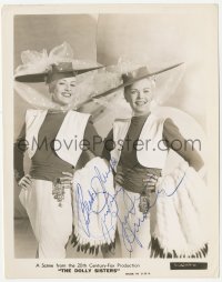 3f0644 JUNE HAVER signed 8x10 still 1945 posed portrait with Betty Grable in The Dolly Sisters!