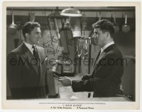 3f0653 KIRK DOUGLAS signed 8x10 still 1947 great close up with Burt Lancaster in I Walk Alone!