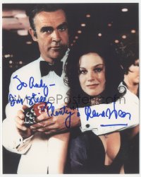3f1080 LANA WOOD signed color 8x10 REPRO still 1980s as Plenty w/Sean Connery in Diamonds are Forever
