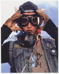 3f1097 LORI PETTY signed color 8x10 REPRO still 2000s great portrait with goggles from Tank Girl!