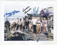 3f1098 LOST signed color 8x10 REPRO still 2000s crashed portrait signed by 11 members of the cast!