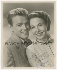3f0662 MARGE CHAMPION/GOWER CHAMPION signed 8x10 still 1950s the husband/wife dance team smiling!