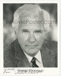 3f0726 ROBERT ROCKWELL signed 8x10 publicity still 1990s great close portrait later in his career!