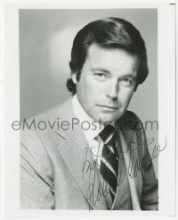 3f1137 ROBERT WAGNER signed 8x10 REPRO still 1980s great head & shoulders portrait in suit & tie!