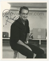 3f1140 ROY SCHEIDER signed 8x10 REPRO still 1980s great seated portrait from All That Jazz!