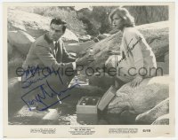 3f0735 SATAN BUG signed 8x10 still 1965 by BOTH George Maharis AND Anne Francis!