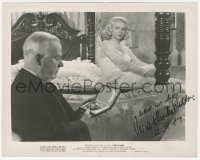 3f0761 VERA RALSTON signed 8x10 still 1947 sitting on bed staring at Henry Travers in The Flame!
