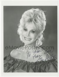 3f1176 ZSA ZSA GABOR signed 7.5x10 REPRO still 1980s head & shoulders portrait of the beautiful star!