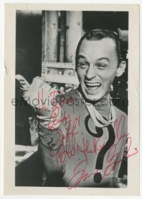 3f0449 FRANK GORSHIN signed 5x7 photo 1970s great laughing close up as The Riddler from Batman!
