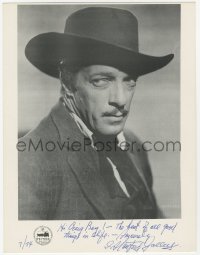 3f0156 I. STANFORD JOLLEY signed 9x11 photo 1974 head & shoulders portrait of the western actor!