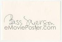 3f0778 BESS MYERSON signed 4x6 index card 1980s it can be framed & displayed with a repro!