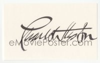 3f0788 CHARLTON HESTON signed 3x5 index card 1980s it can be framed with the included REPRO still!