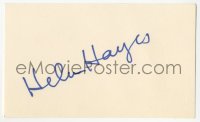 3f0808 HELEN HAYES signed 3x5 index card 1980s it can be framed & displayed with a repro!