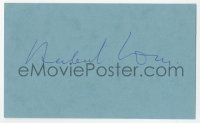 3f0811 HERBERT LOM signed 3x5 index card 1980s it can be framed & displayed with a repro still!