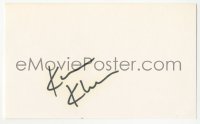3f0832 KEVIN KLINE signed 3x5 index card 1980s it can be framed & displayed with a repro still!