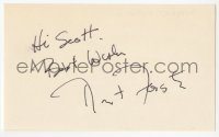 3f0864 ROBERT FORSTER signed 3x5 index card 1980s it can be framed & displayed with a repro still!
