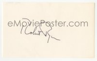 3f0866 ROBERT RYAN signed 3x5 index card 1960s it can be framed & displayed with a repro still!