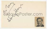 3f0876 STERLING HAYDEN signed 3x5 index card 1970s it can be framed & displayed with a repro still!