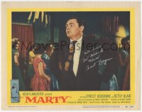 3f0117 MARTY signed LC #8 1955 by Ernest Borgnine, who's alone at the dance with an awful tie!
