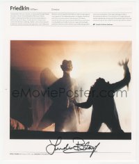 3f0171 LINDA BLAIR signed book page 1999 classic scene from The Exorcist!