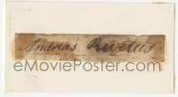 3f0465 ANDRE RIVET signed 1x3 paper 1630s it could be framed & displayed with a repro still!