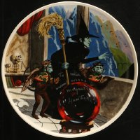 3f0059 MARGARET HAMILTON signed Wizard of Oz collector plate 1979 Wicked Witch of the West by Auckland!