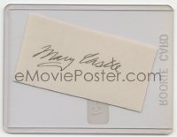 3f0466 MARY CASTLE signed 2x3 paper 1980s it can be framed & displayed with a repro still!