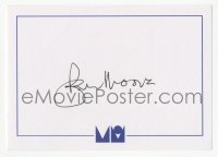 3f0441 ROGER MOORE signed book plate 2000s it can be framed & displayed with a repro still!