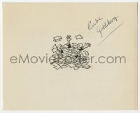 3f0405 RUBE GOLDBERG signed 4x5 thank you card 1948 after he won the Pulitzer Prize!