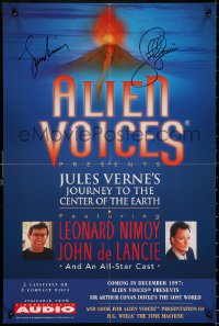 3f0016 ALIEN VOICES signed 16x24 special poster 1990s by Nimoy AND de Lancie, Journey to the Center of the Earth