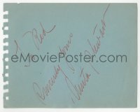 3f0211 ANITA STEWART/JOHN HODIAK signed 5x6 cut album page 1940s it can be framed with a repro still!