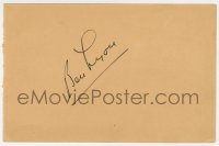 3f0218 BEN LYON signed 4x6 cut album page 1930s it can be framed & displayed with a repro still!