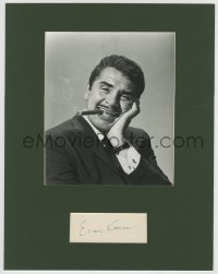 3f0184 ERNIE KOVACS signed 2x4 cut album page in 11x14 display 1960s ready to frame & display!