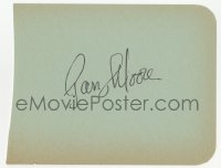 3f0247 GARRY MOORE signed 4x5 cut album page 1940s it can be framed & displayed with a repro!