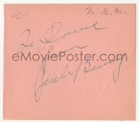 3f0268 JACK BENNY signed 5x5 cut album page 1930s it can be framed with a repro still!