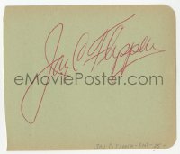 3f0277 JAY C. FLIPPEN signed 5x5 cut album page 1930s it can be framed with a repro still!