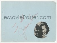 3f0285 JOANNE DRU/BETTY GARRETT signed 5x6 cut album page 1940s it can be framed with a repro!