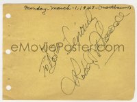3f0318 RODDY MCDOWALL signed 5x6 cut album page 1943 it can be framed & displayed with a repro still!