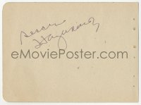 3f0325 SESSUE HAYAKAWA/WILLIAM GARGAN signed 5x6 cut album page 1940s it can be framed with a repro!
